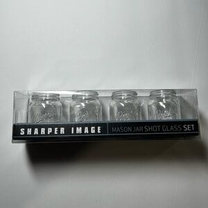 NEW Sharper Image Shot Glasses Mason Jars